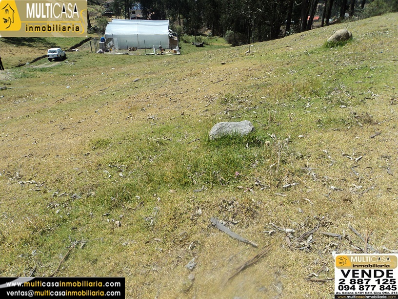 Venta de terreno a crédito (972,76m2) en la parroquia Sinincay sector Mayancela Cuenca Ecuador