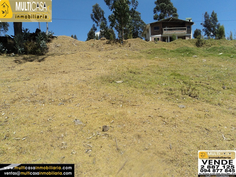 Venta de terreno a crédito (972,76m2) en la parroquia Sinincay sector Mayancela Cuenca Ecuador