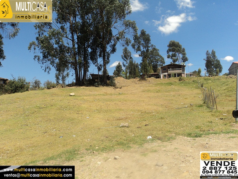 Venta de terreno a crédito (972,76m2) en la parroquia Sinincay sector Mayancela Cuenca Ecuador