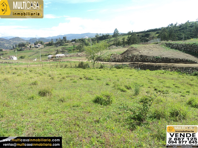 Venta de terreno a crédito en Challuabamba frente a la Urb. Terranova