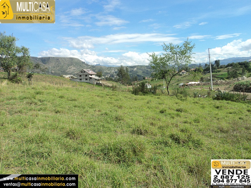 Venta de terreno a crédito en Challuabamba frente a la Urb. Terranova