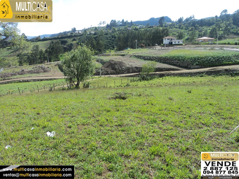 Venta de terreno a crédito en Challuabamba frente a la Urb. Terranova