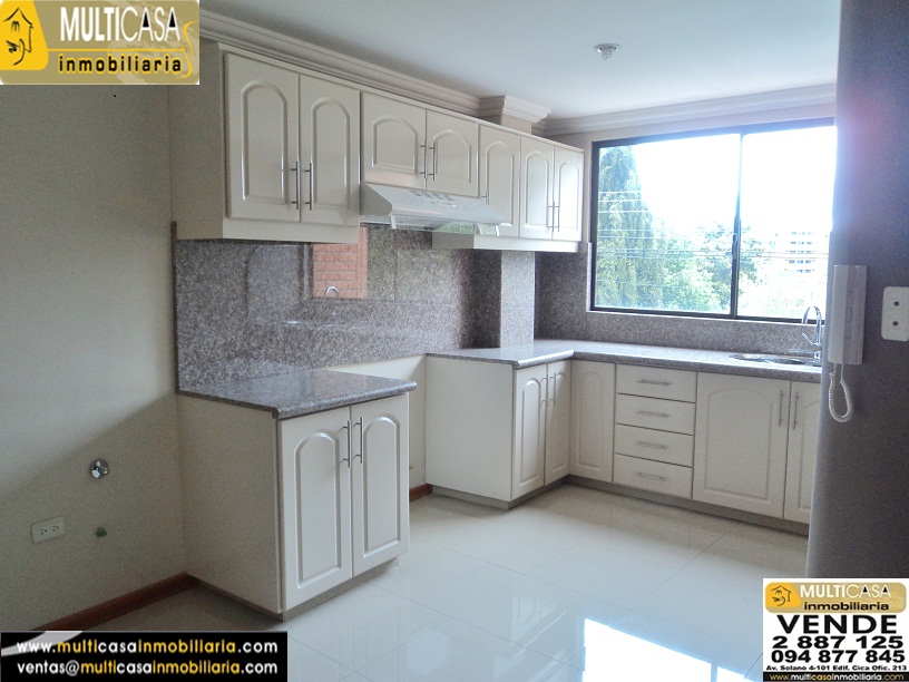 Venta de hermoso departamento a crédito por estrenar sector Los Tótems  Cuenca - Ecuador