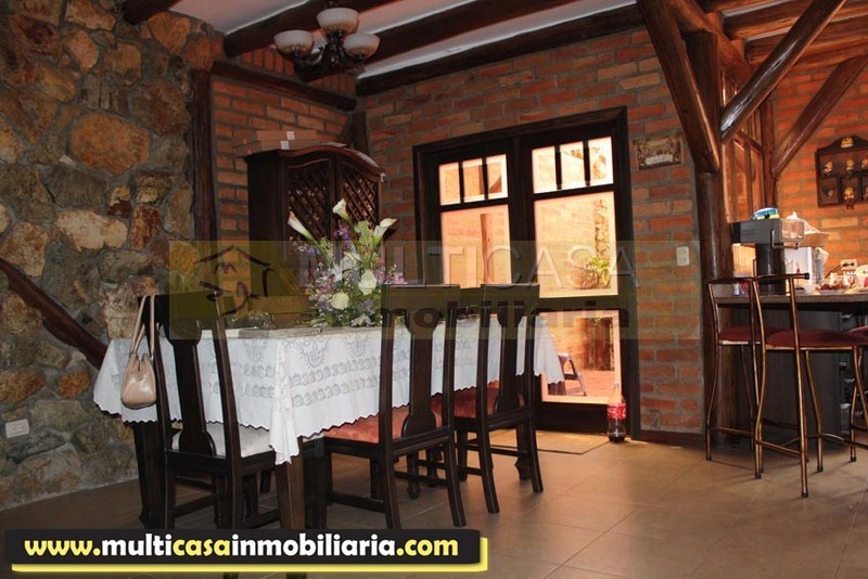 Casa Rústica en Venta a Crédito sector Río Sol Cuenca-Ecuador