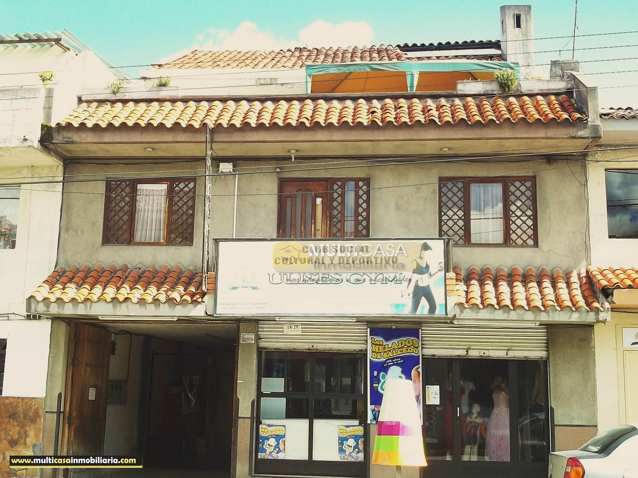 Venta de Hermoso Casa Amplia a crédito sector Centro de la Ciudad Cuenca - Ecuador