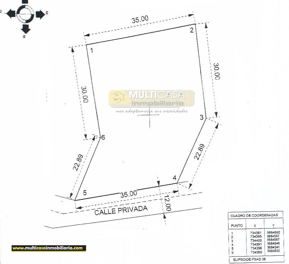 Sitio en Venta a crédito con servicios básicos sector El Molle-Challuabamba  Cuenca - Ecuador