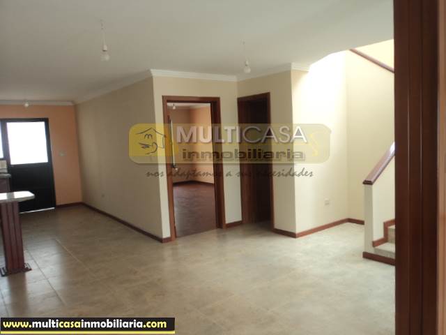 Arriendo de Hermosa Casa por estrenar en Arenal Alto Cuenca - Ecuador