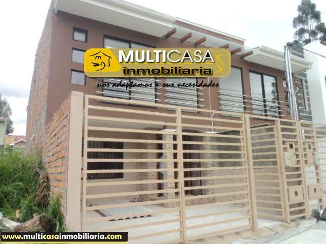 Venta de Hermosa Casa por estrenar a crédito sector Colegio de Arquitectos Cuenca-Ecuador