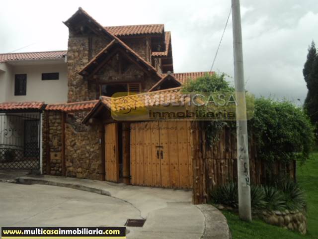 Venta de Hermosa Casa Rustica por estrenar a crédito sector Mall de Racar Cuenca-Ecuador