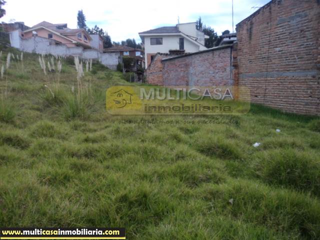 Terreno en Venta a Crédito Sector Lazareto Cuenca - Ecuador