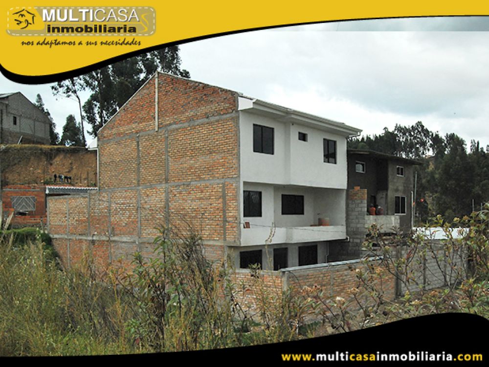 Casa con Departamento en Venta a Crédito por Terminar Sector San Jose de Balzay Cuenca-Ecuador