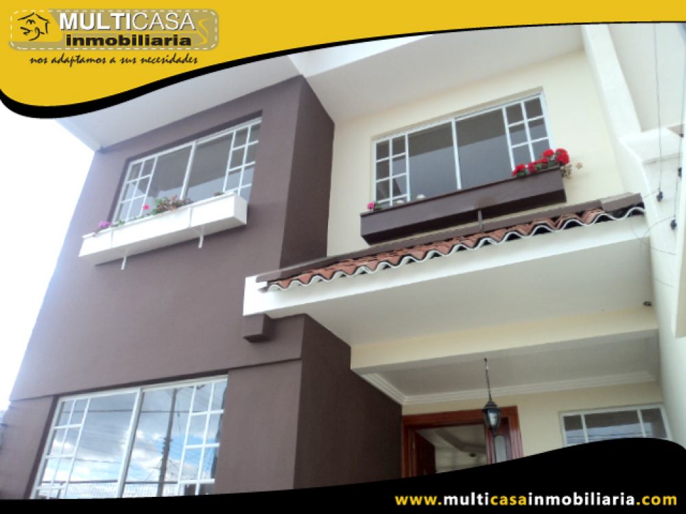 Venta de Hermosa Casa con excelentes acabados a crédito sector El Cebollar Cuenca-Ecuador