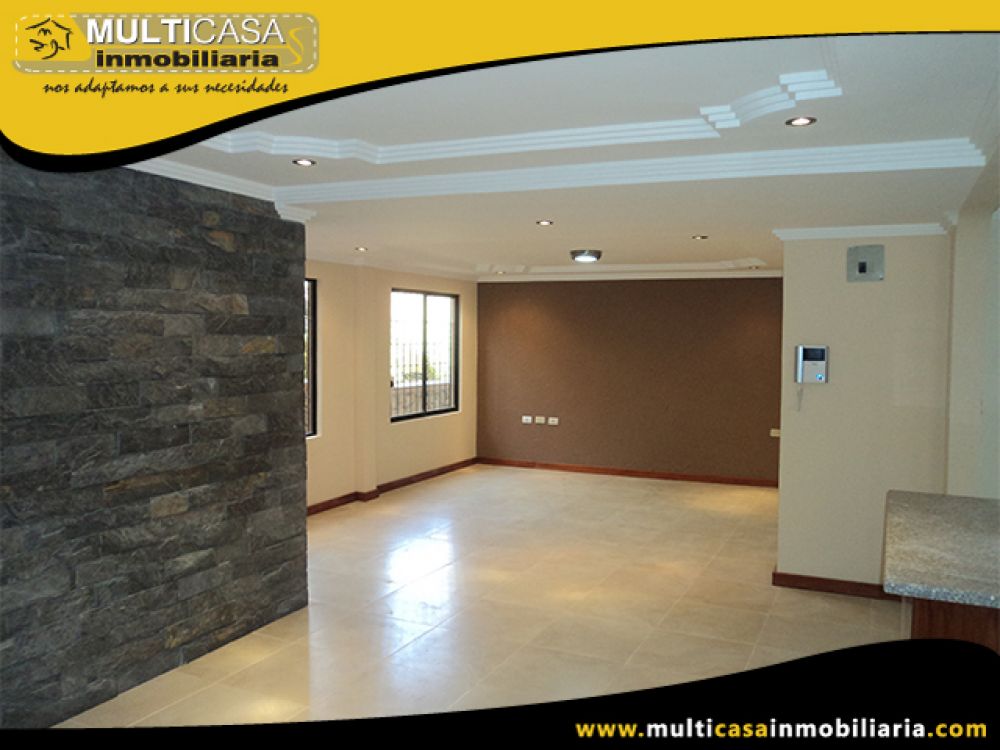 Venta a crédito de Hermosa Casa por Estrenar, Garaje dos Vehículos, Espacio Verde Sector El Tejar Cuenca-Ecuador