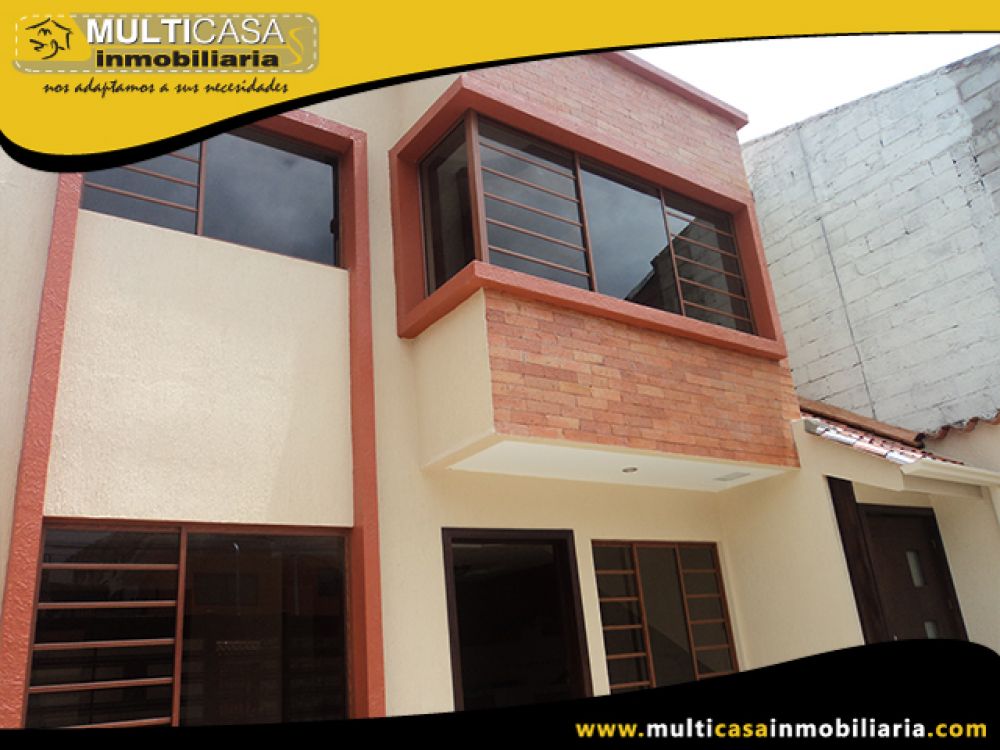Venta a crédito de Hermosa Casa con dos departamentos por estrenar sector Uncovía Cuenca - Ecuador