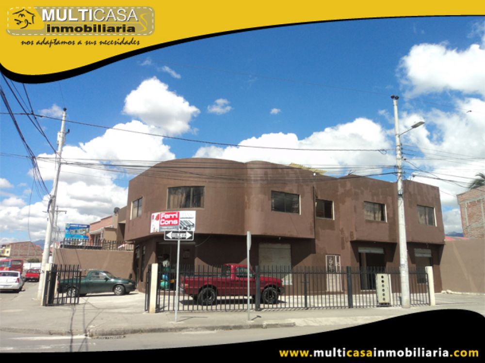 Venta a Crédito Hermosa casa Comercial cómoda y acogedora ubicada en buen Sector de Totoracocha Cuenca-Ecuador