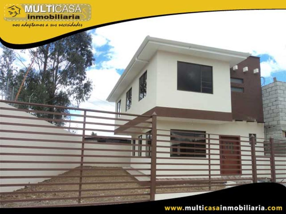 Casa en Venta a Crédito en Urbanización Sector Control Sur Cuenca-Ecuador