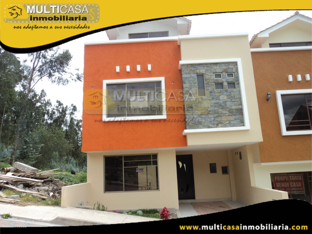 Villa en Venta a Crédito por estrenar Sector Patamarca Cuenca-Ecuador