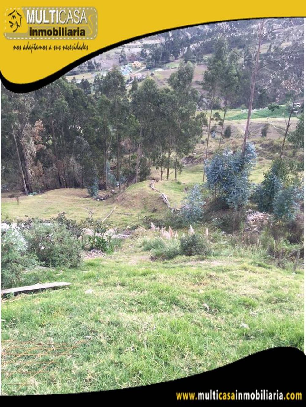 Venta de Hermoso Terreno Comercial a crédito en Vía principal con Luz Eléctrica y Agua Potable Sector Vía Turi-Tarqui Cuenca-Ecuador