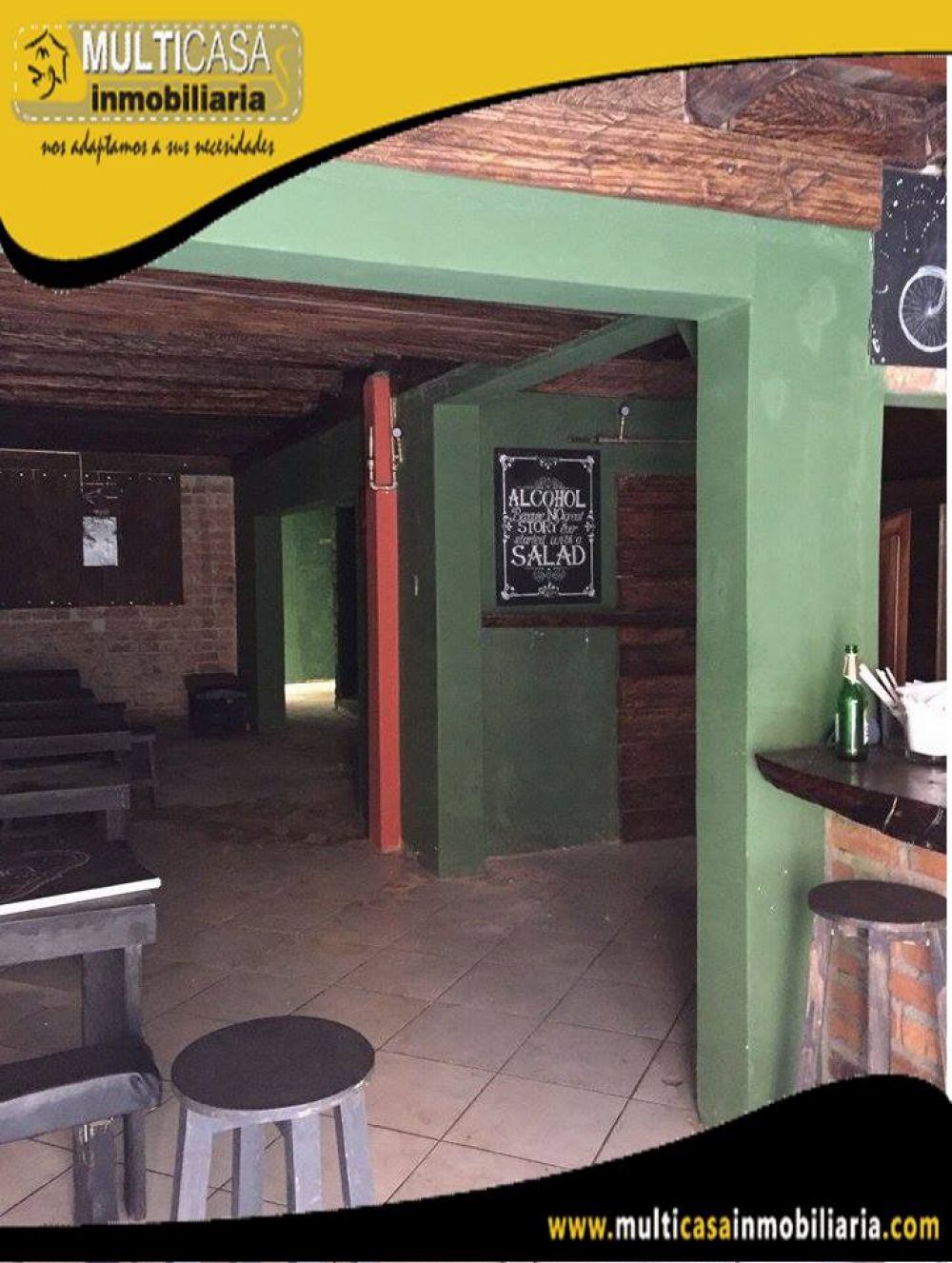 Arriendo Hermosa Casa Comercial de dos plantas ubicada en el Sector Calle Larga frente al Hotel Victoria Cuenca-Ecuador