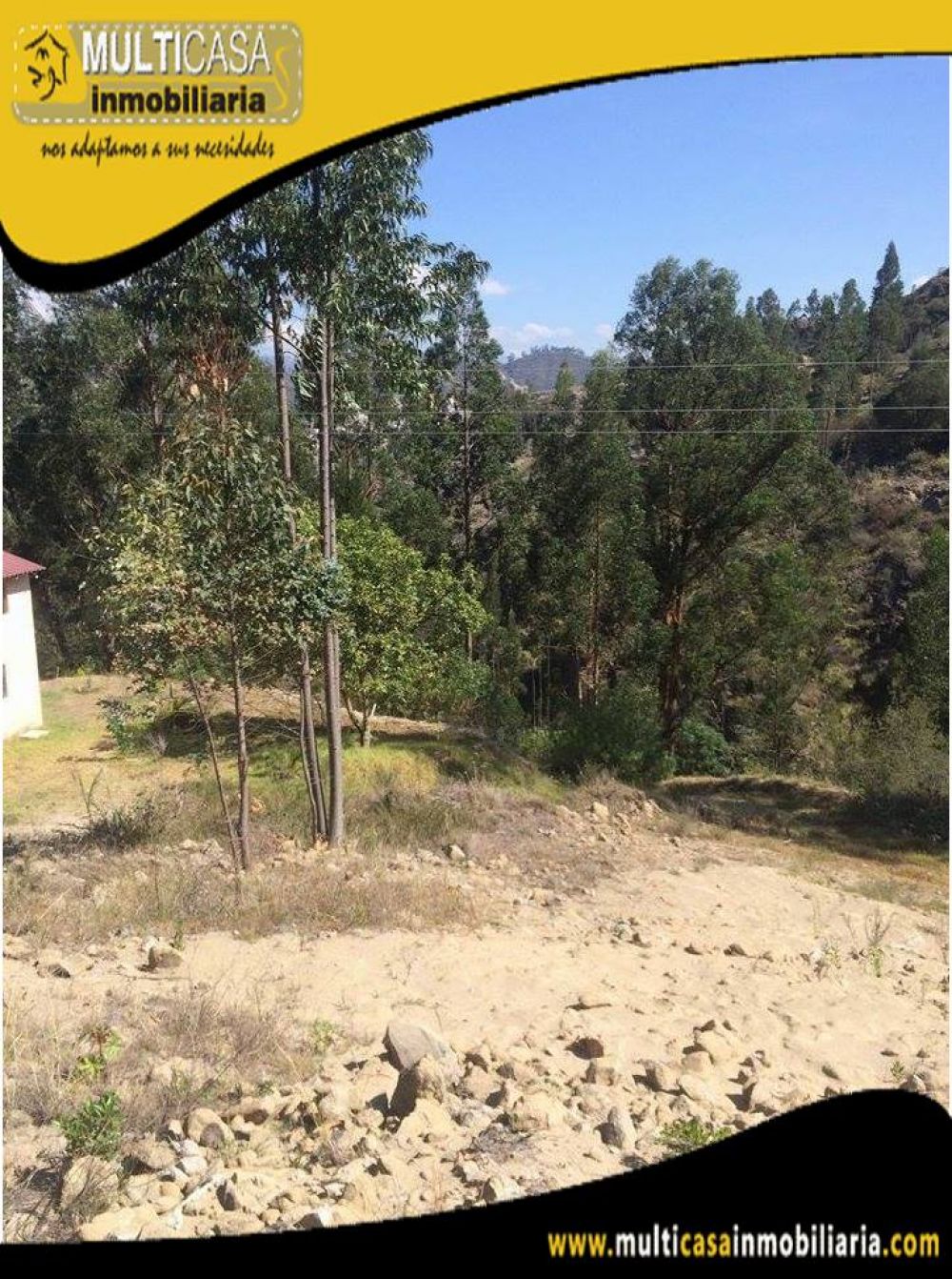 Sitio en Venta con Línea de fábrica a Crédito Sector Challuabamba Cuenca-Ecuador