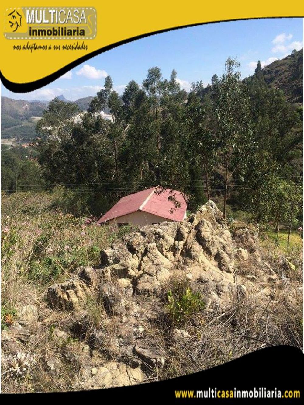 Sitio en Venta con Línea de fábrica a Crédito Sector Challuabamba Cuenca-Ecuador