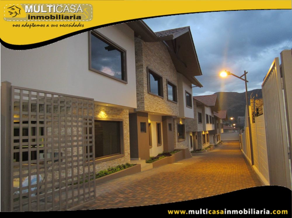 Casas en Venta a Crédito en Conjunto Privado Sector Challuabamba Cuenca-Ecuador