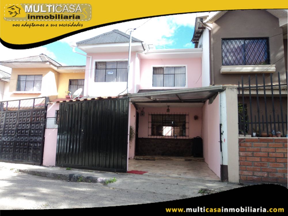 Casa en Venta a Crédito  Sector Control Sur Cuenca-Ecuador