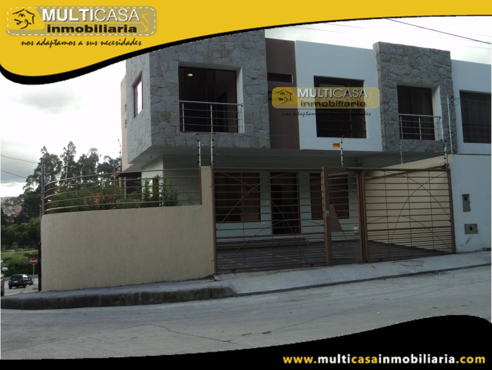 Casa en Venta a Crédito por estrenar Sector Cdla. de los Médicos Cuenca-Ecuador