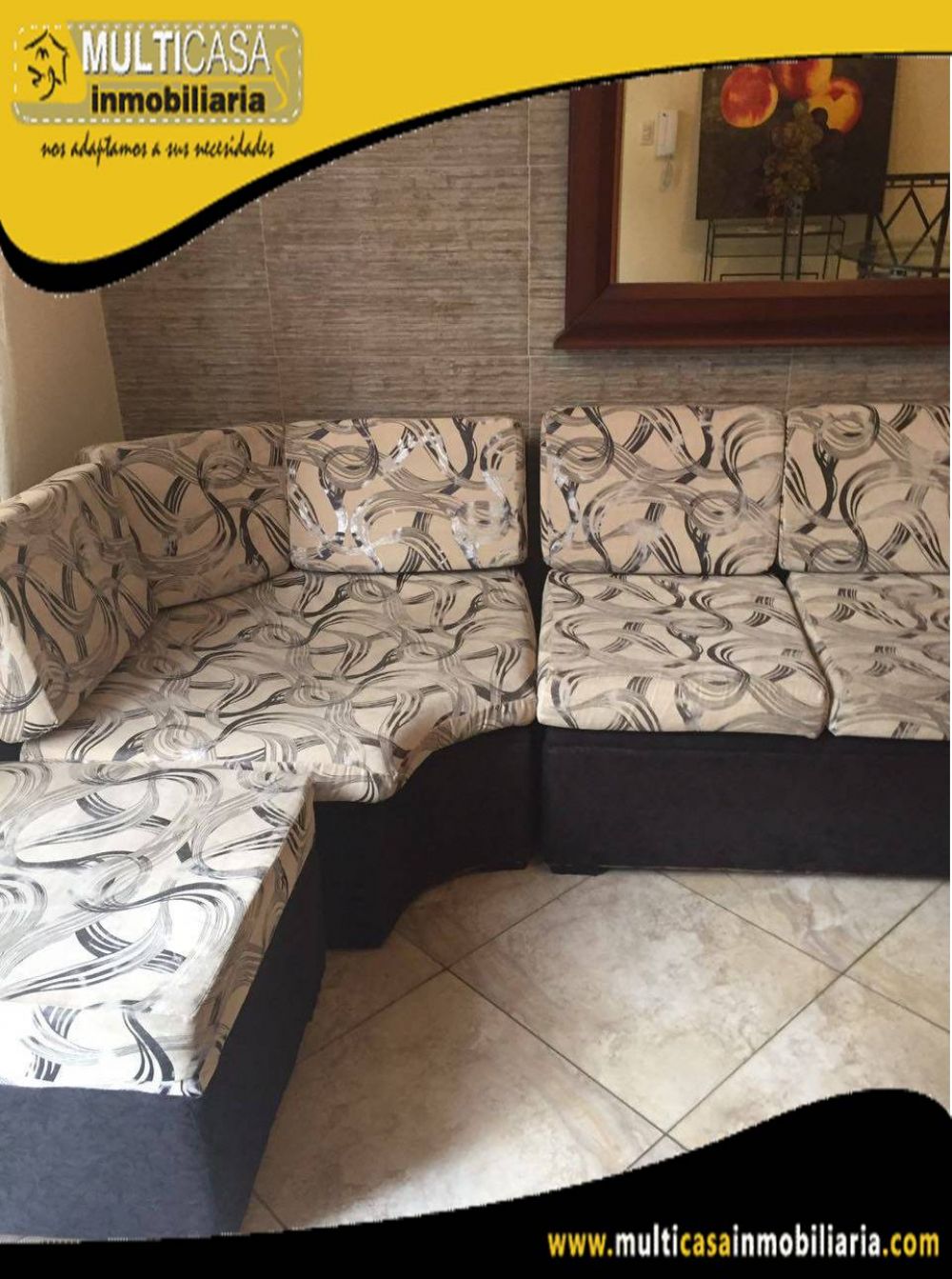 Arriendo hermoso departamento amoblado en segunda planta Sector Supermaxi de las Américas Cuenca-Ecuador