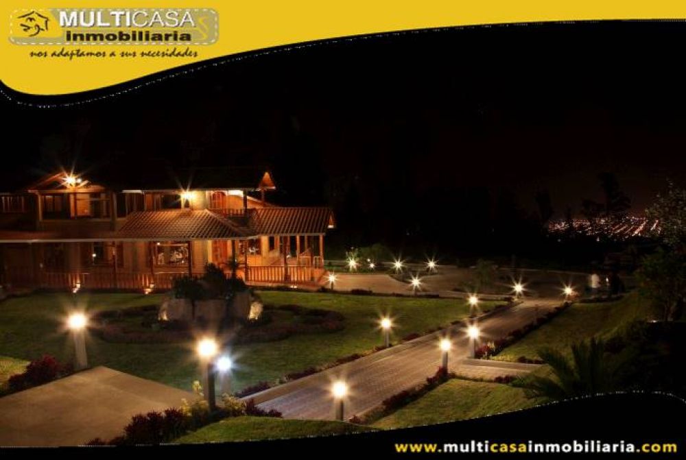 Hostería en Venta a Crédito de seis cabañas Sector San Luis de Caranqui Ibarra-Ecuador