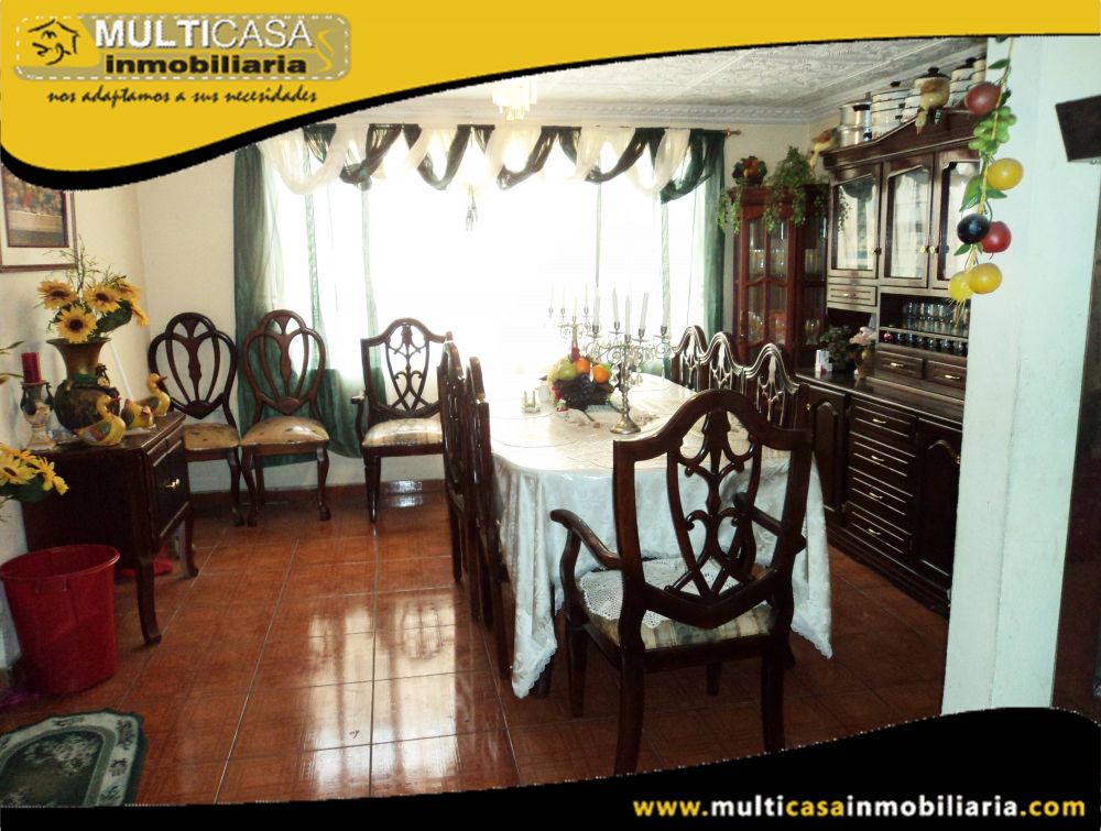 Casa en Venta con Local comercial a crédito Sector Miraflores Cuenca-Ecuador