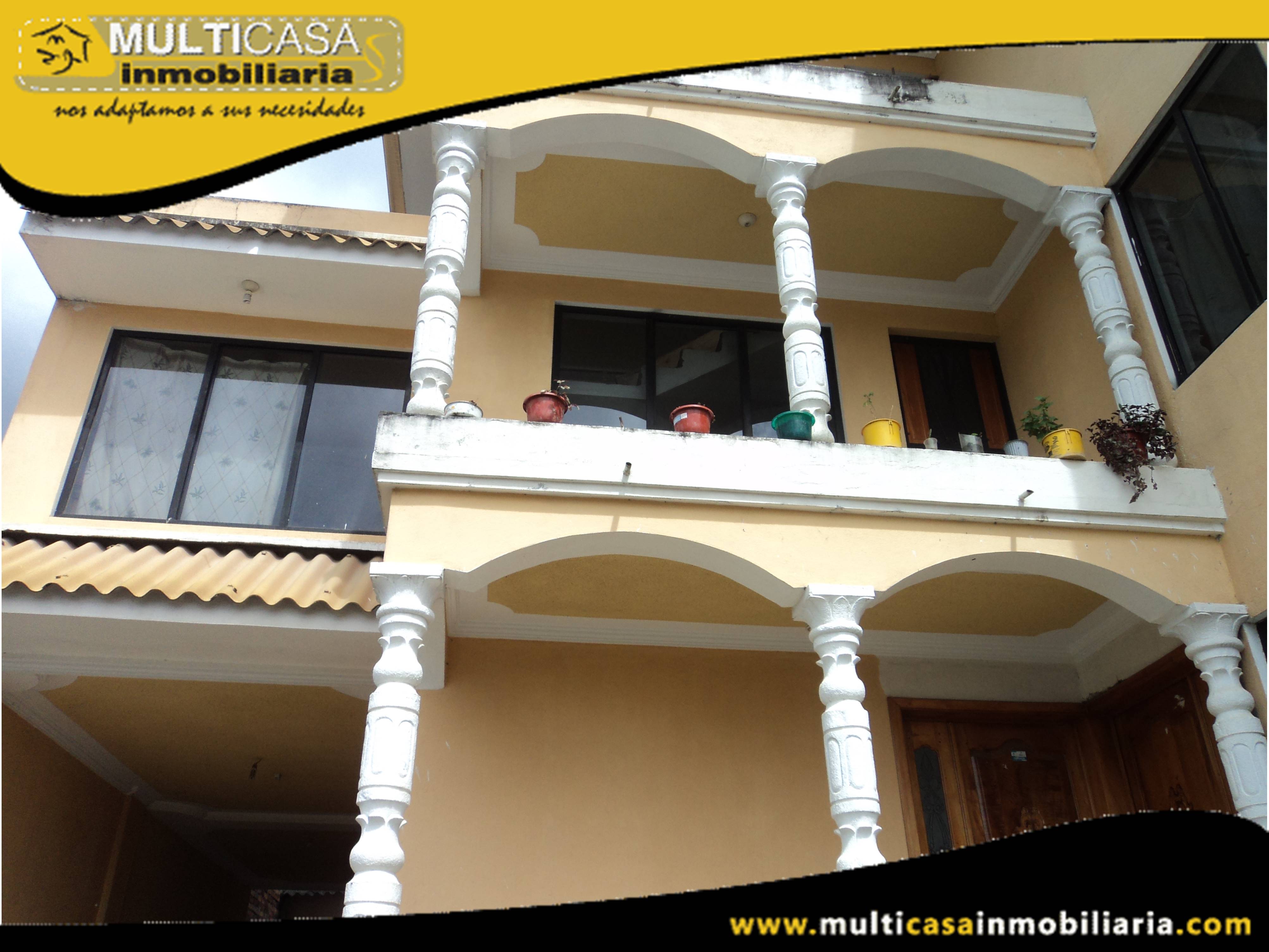 Casa de Dos departamentos en Venta a Crédito Sector Baños Cuenca-Ecuador