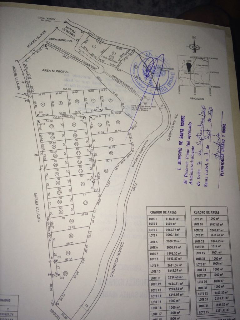 Vendo Lotes en Yunguilla (Sulupali)
