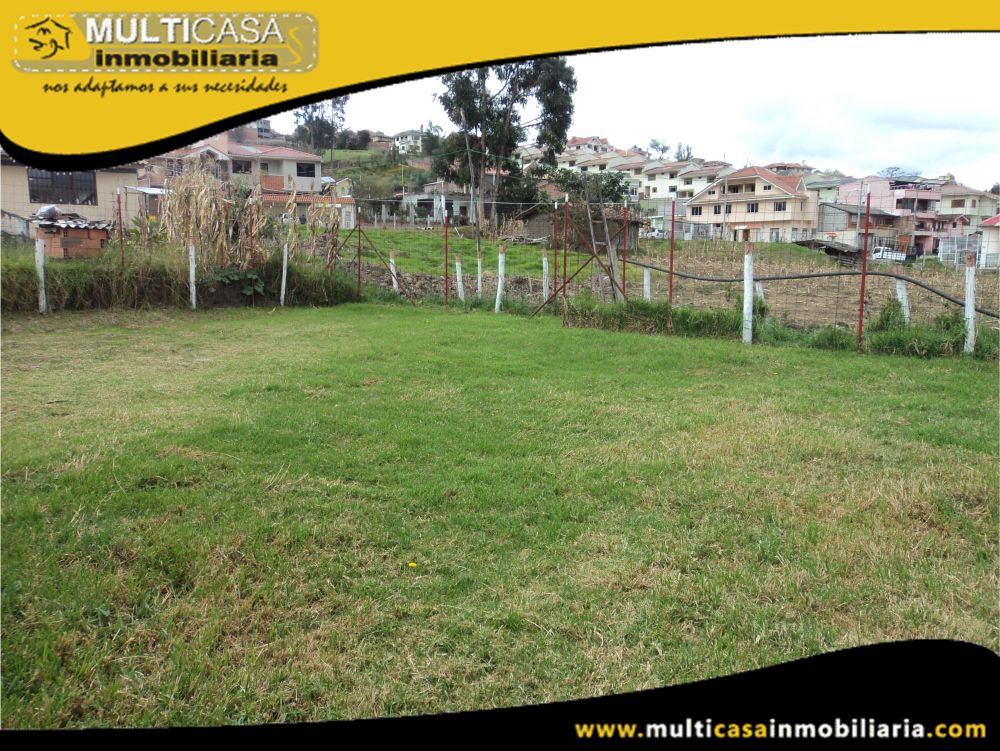 Venta de Hermoso Terreno a crédito Sector Racar Cuenca-Ecuador