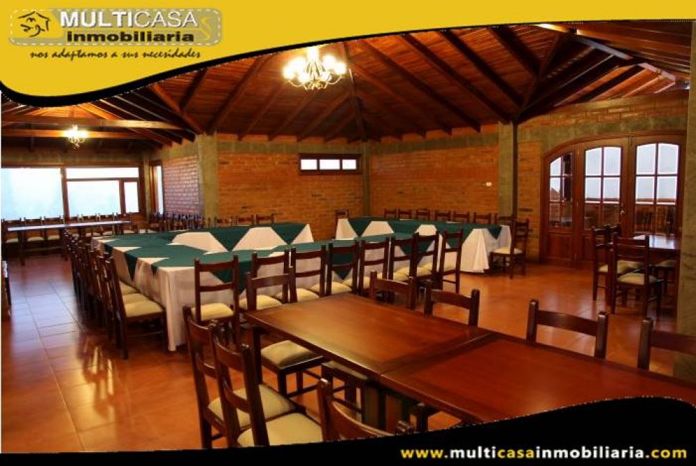 Hosteria Comercial en Venta a Crédito Sector San Luis de Caranqui Ibarra-Ecuador
