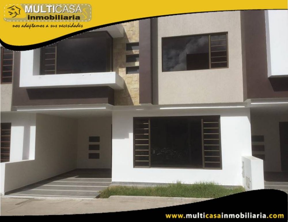 Casa en Venta a Crédito en Condominio con espacio verde Sector Ricaurte Cuenca-Ecuador