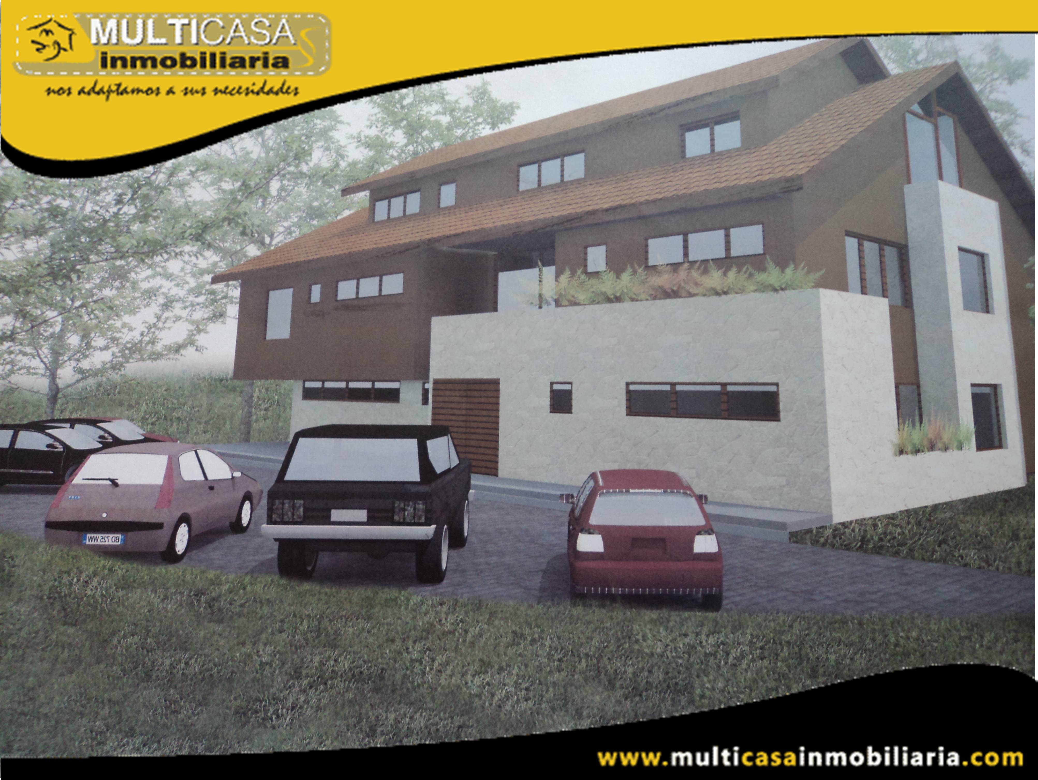 Venta de Hermosa Casa a Crédito de dos departamentos y un local comercial con garaje para tres vehiculos Sector Av.Gonzales Suarez Cuenca-Ecuador