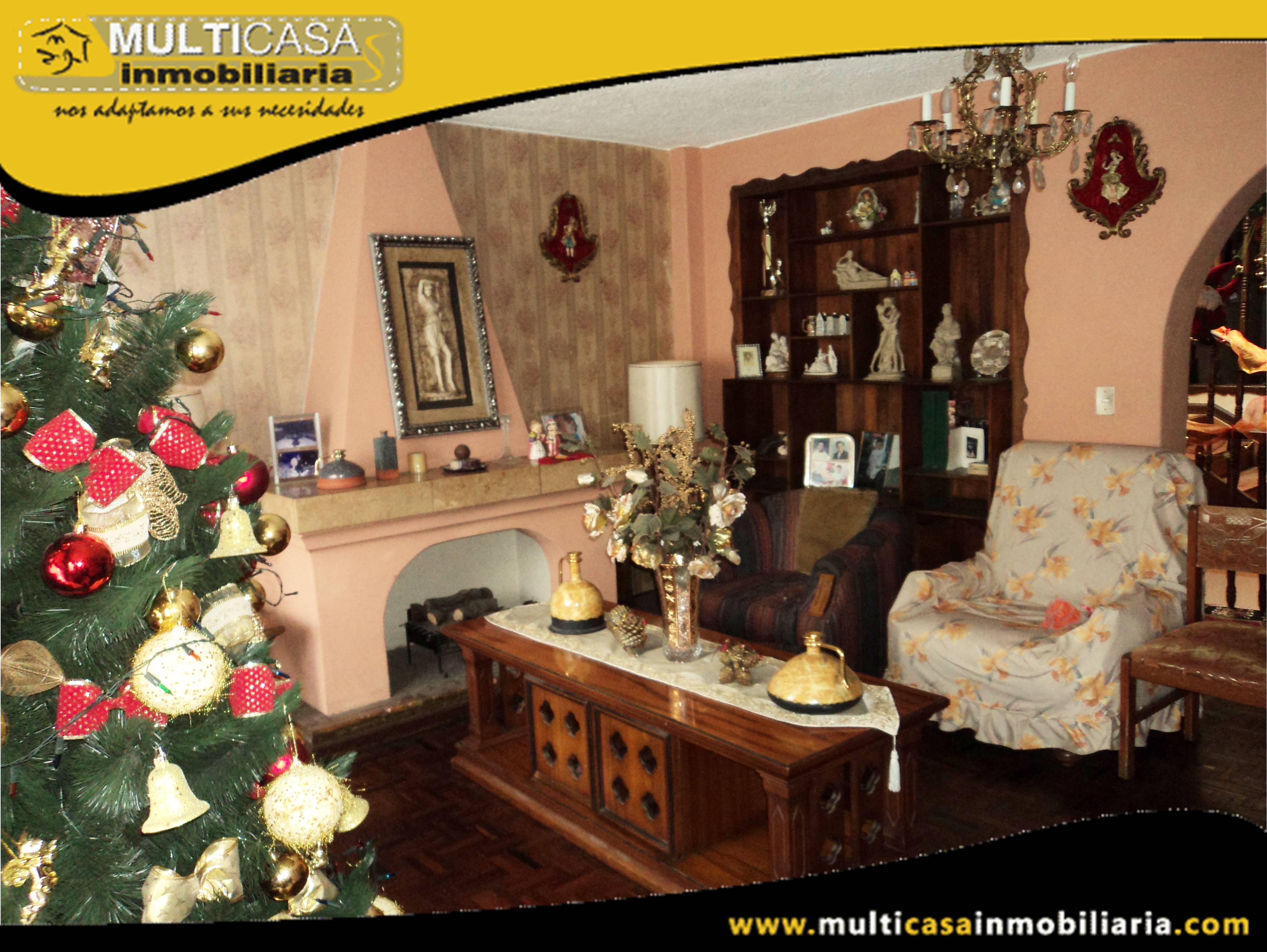 Casa Tres Departamentos en Venta a Crédito Sector Banco Central Cuenca-Ecuador