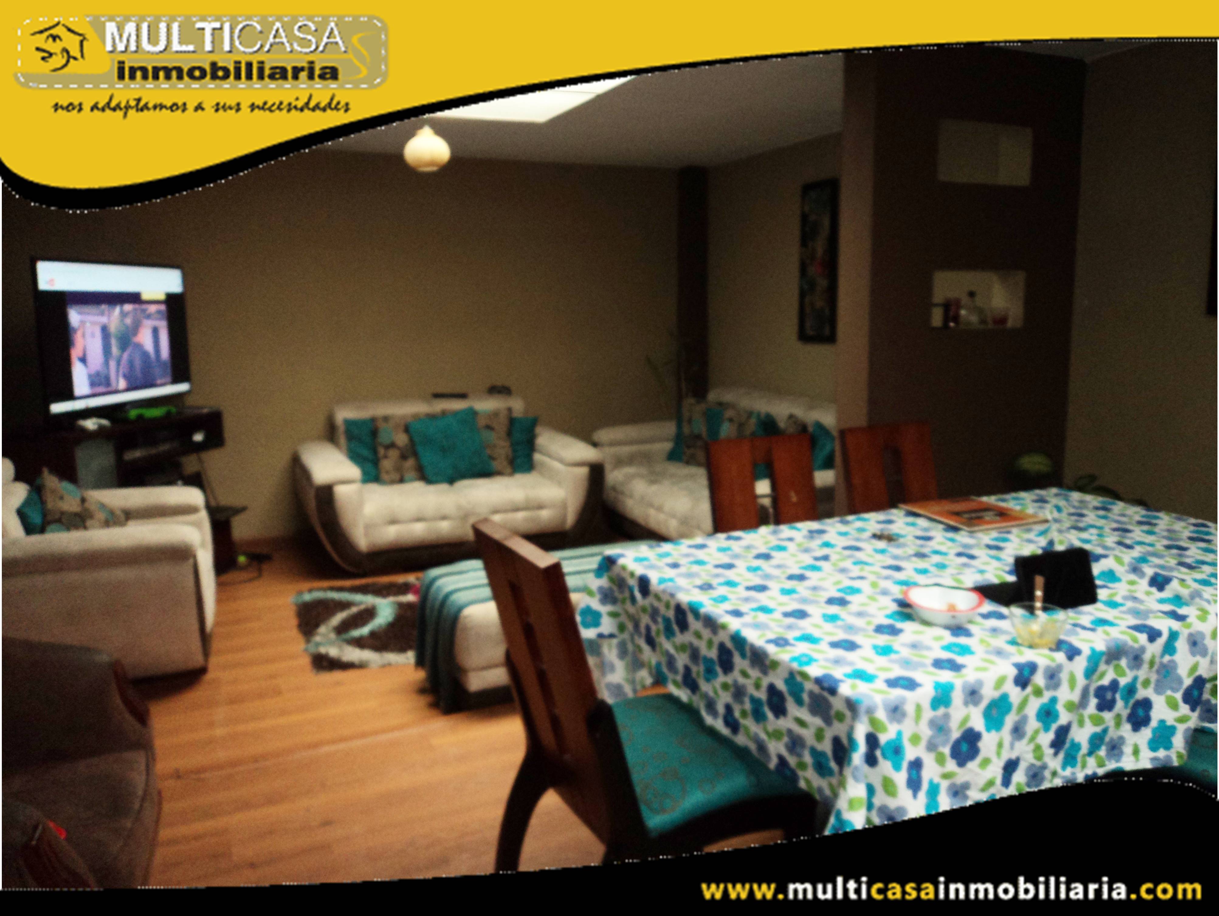 Casa Tres Departamentos en Venta a Crédito Sector Banco Central Cuenca-Ecuador