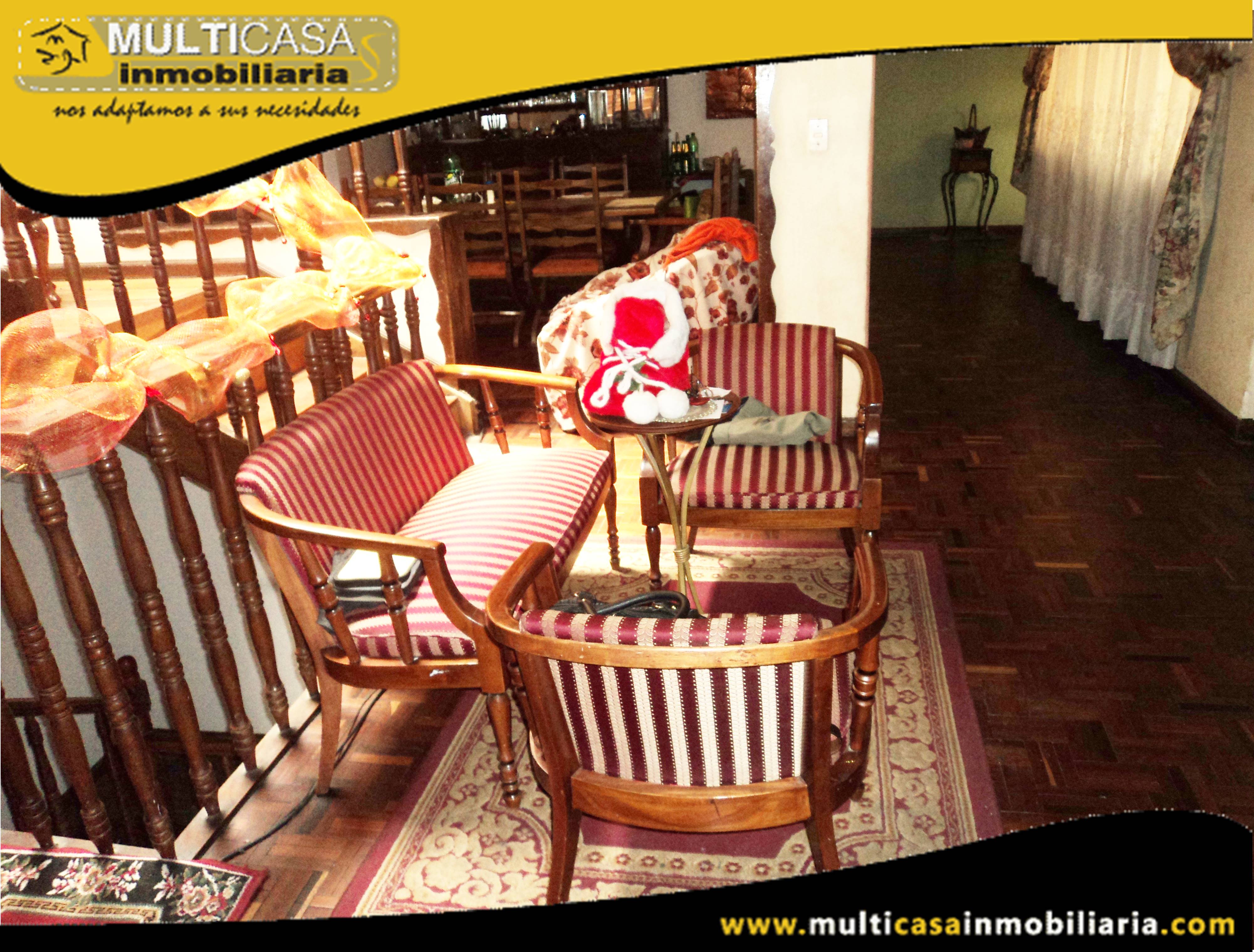 Casa con Local comercial en Venta a Crédito Sector Banco Central Cuenca-Ecuador