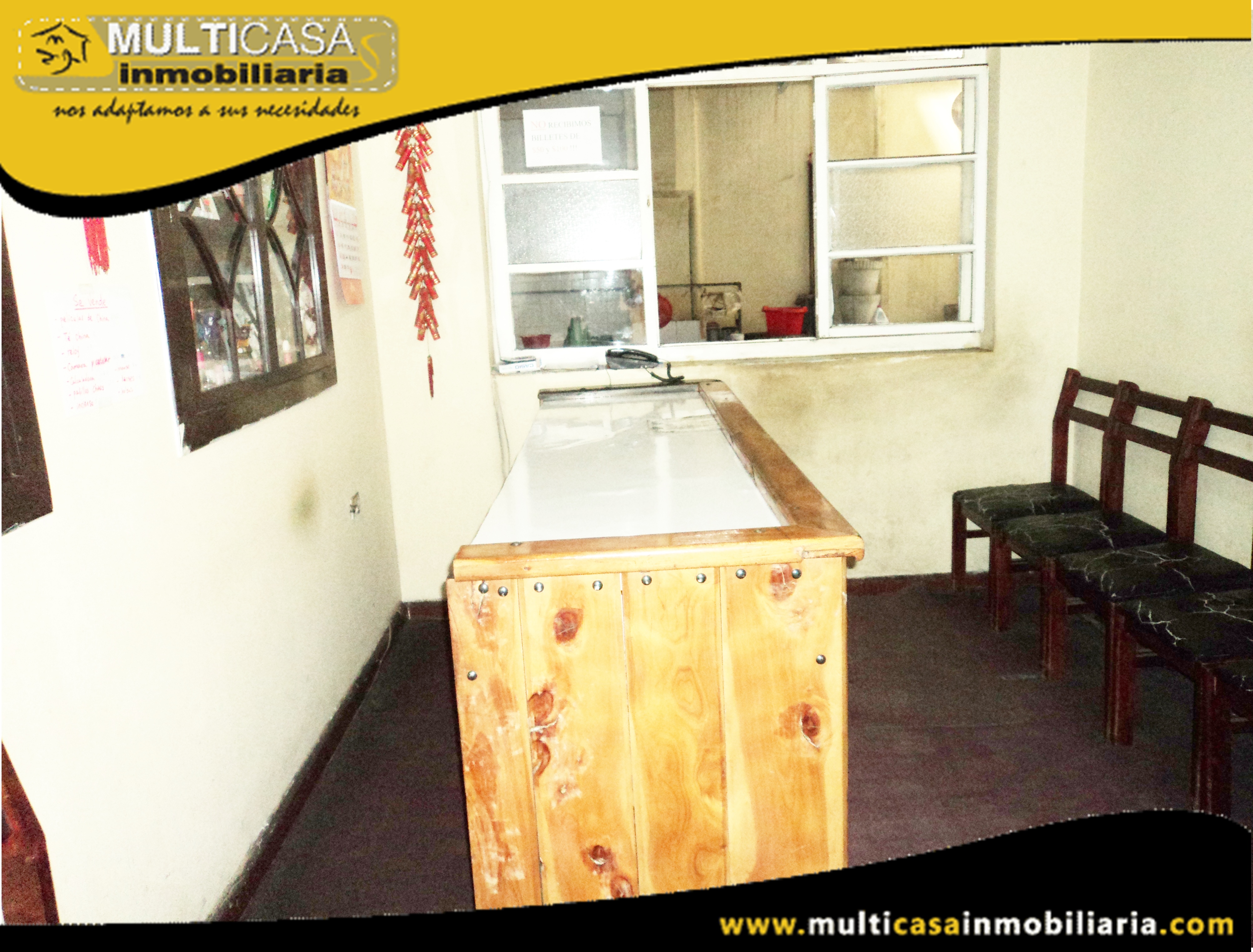 Casa con Local Comercial a Crédito Sector Centro de la Ciudad Cuenca-Ecuador