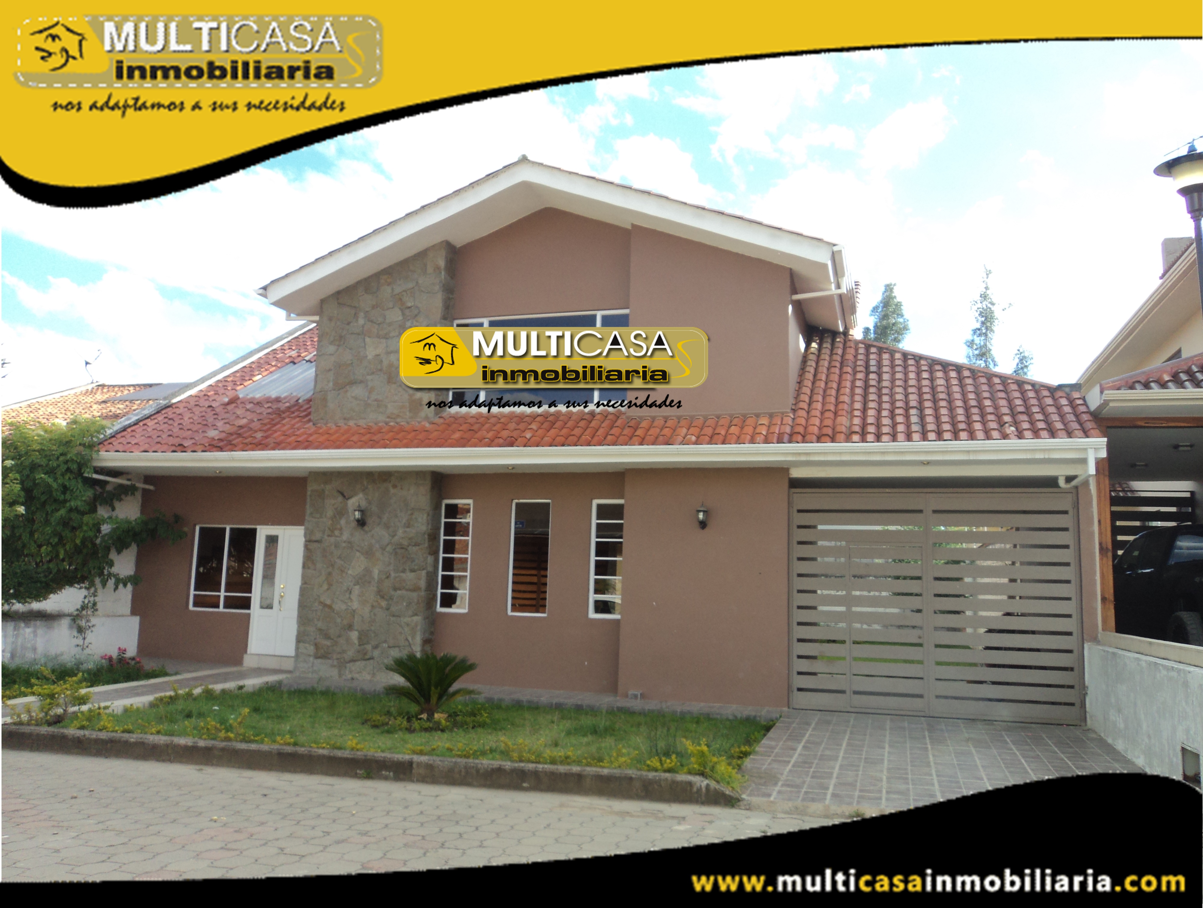 Casa en Venta de Lujo a Crédito Sector Ordoñez Lasso Cuenca-Ecuador