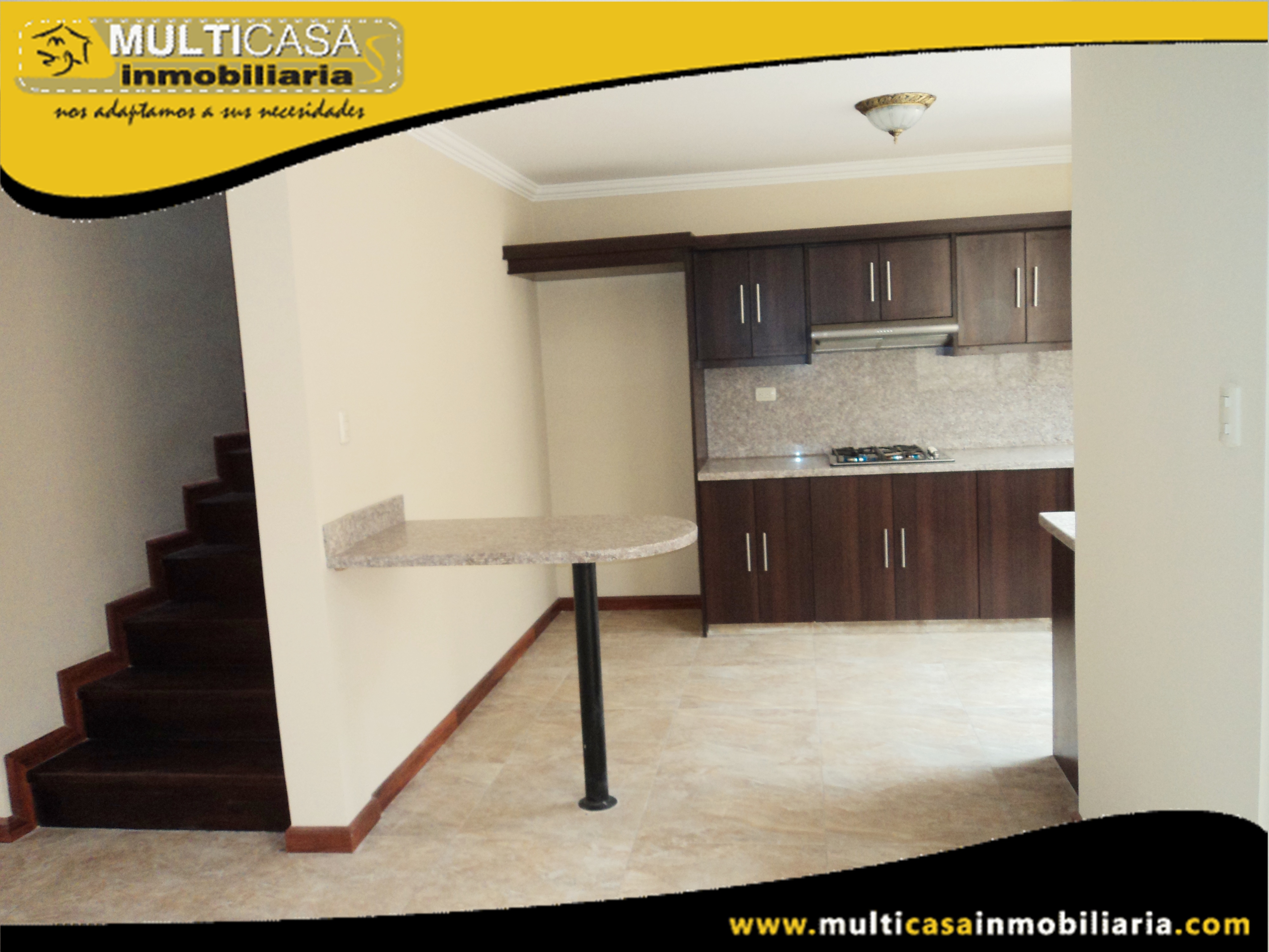 Casa en Venta a Crédito en Condominio Privado Sector Racar Cuenca-Ecuador