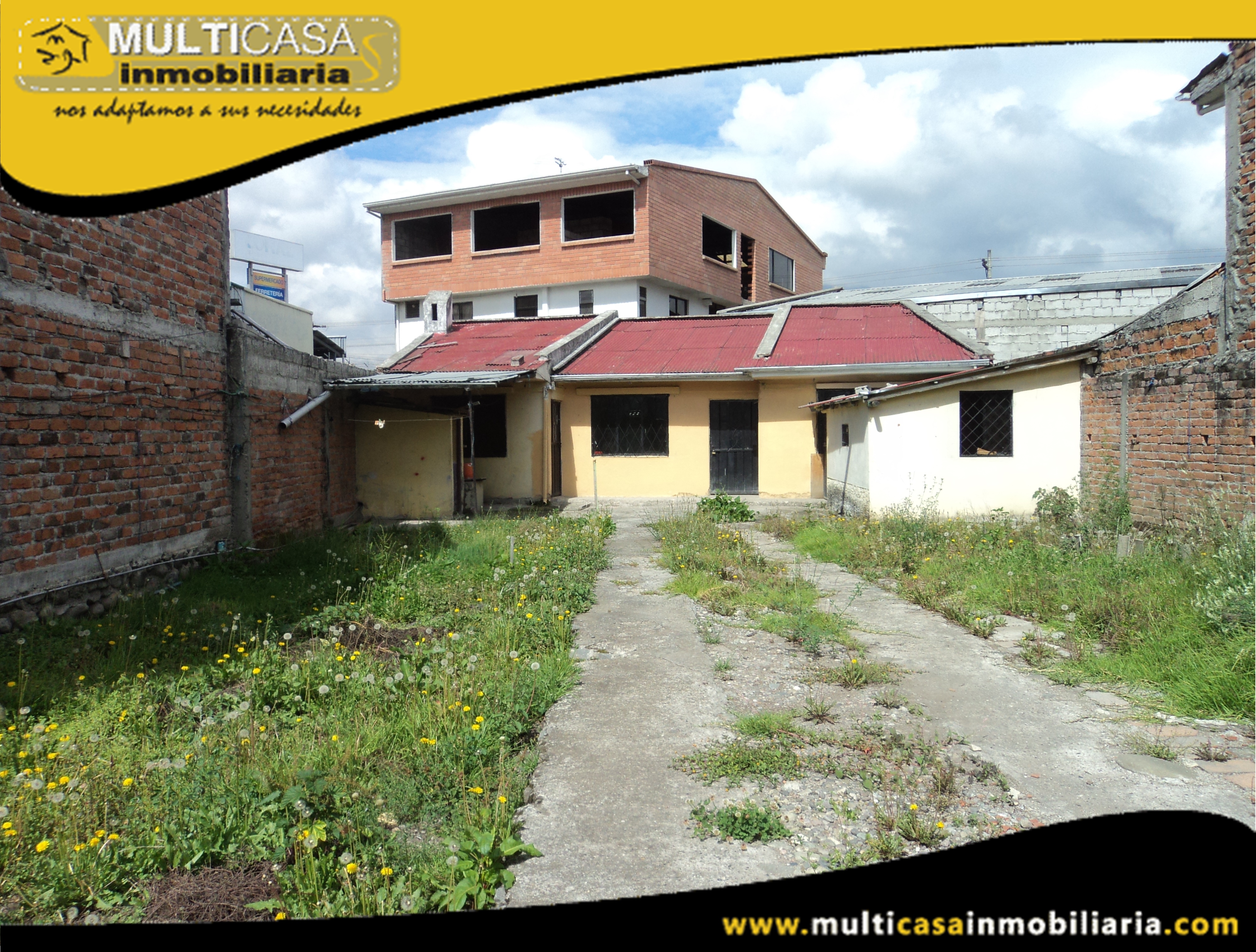 Sitio con Casa en Venta a Crédito Sector Coral Centro Cuenca-Ecuador