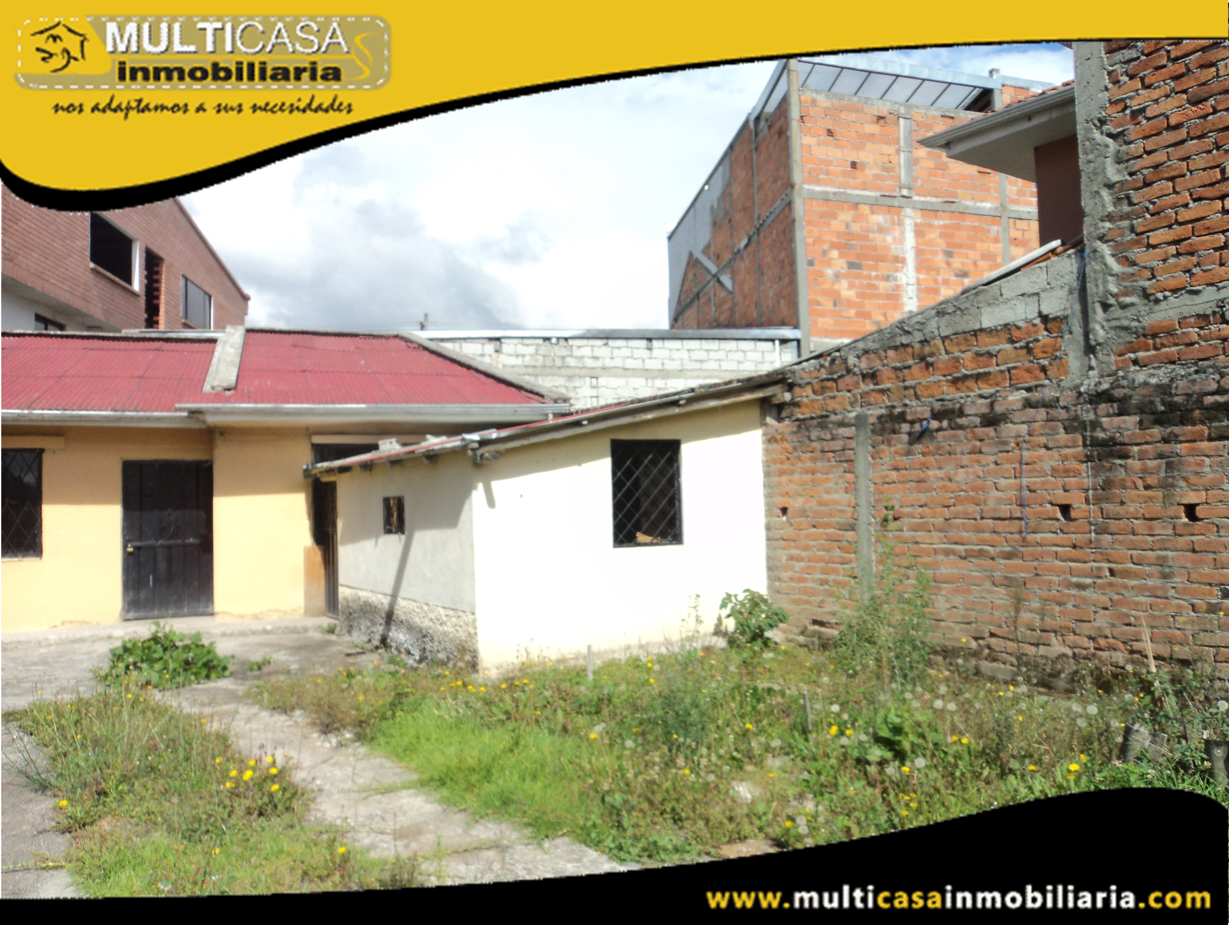 Sitio con Casa en Venta a Crédito Sector Coral Centro Cuenca-Ecuador