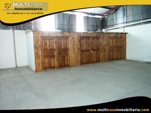 Nave Industrial en Venta a Crédito Sector Totoracocha Cuenca-Ecuador