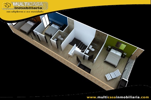 Casa en Venta a Crédito Sector Control Sur-La Calera Cuenca-Ecuador