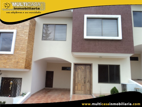 Casa en Venta a Crédito en Condominio Privado Sector Racar Cuenca-Ecuador