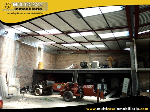 Nave Industrial en Venta a Crédito Sector Totoracocha Cuenca-Ecuador