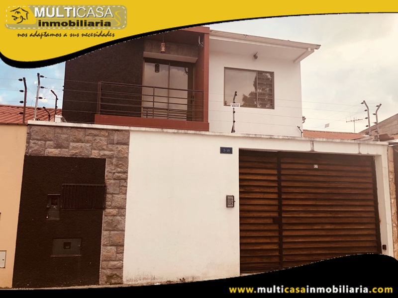 Casa Amoblada en Venta a Crédito Sector Seguro Social Cuenca-Ecuador